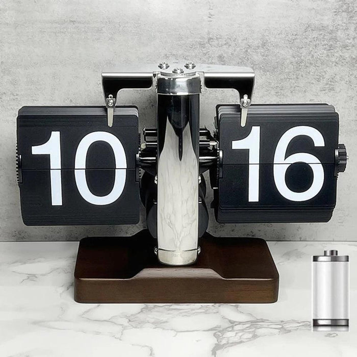 Chic Modern Flip Clock with Retro Charm - Ideal for Home and Office Decor