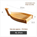 Chic Wooden Sushi Serving Tray - Artistic Dishware for Asian Culinary Experiences