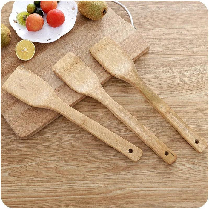 Eco-Friendly Bamboo Kitchen Utensil Set - Versatile Cooking Tool Collection