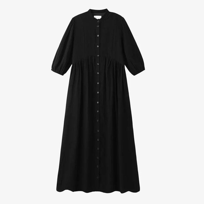 Breezy 3/4 Sleeve Cotton Maxi Dress | Comfortable Summer Gauze Dress with Inner Lining