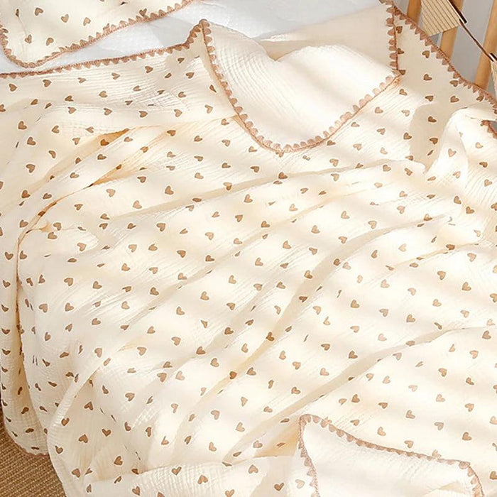 Kangobaby Luxurious 4-Layer Muslin Cotton Baby Blanket Set - Cozy Newborn Swaddle and Quilt