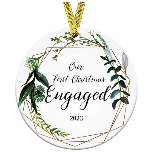 First Christmas Together 2023 Ornament - A Loving Keepsake for New Couples - Celebrate Your Journey with Joy - "Begin Your Journey" Holiday Gift