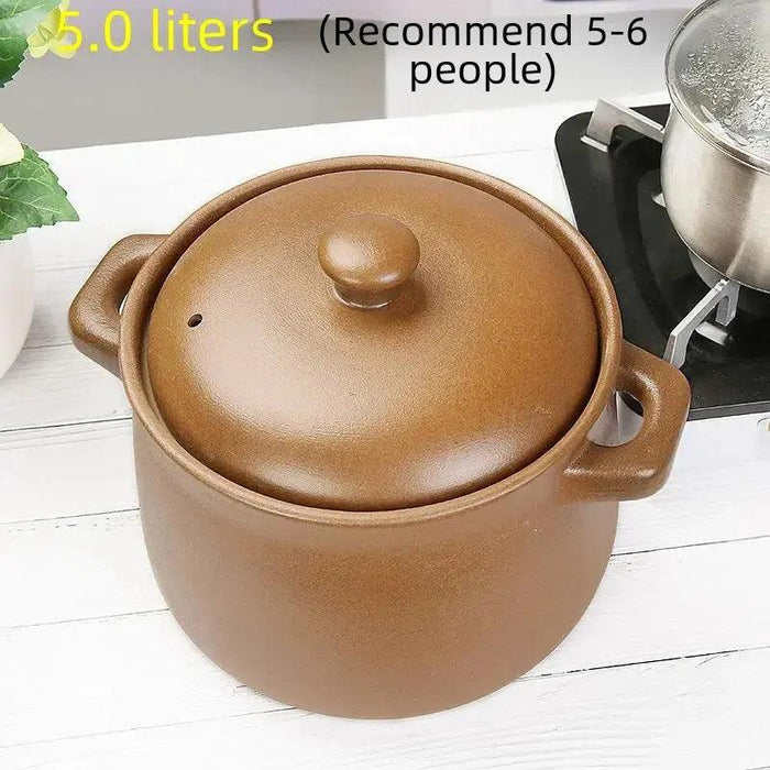 Expectant Mothers' Traditional Chinese Clay Pot Stew Cooker - Elevate Your Cooking Experience