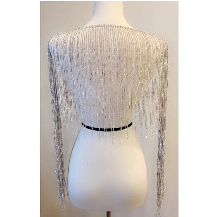 Versatile Glamour Crystal Body Chain Necklace for Any Occasion