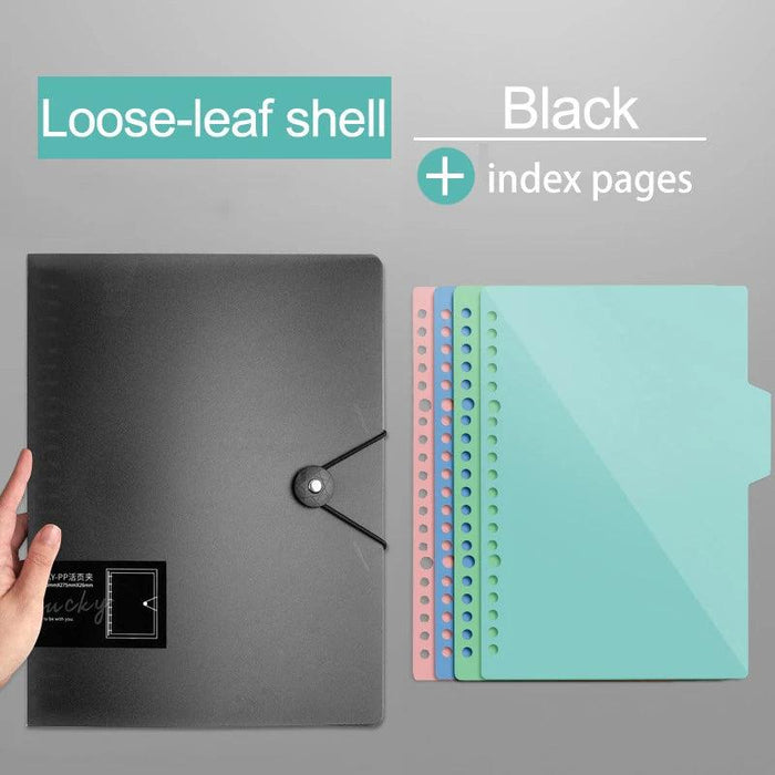 Transparent Loose Leaf Journal Binder for Seamless Organization