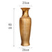 European Chic Ceramic Floor Vase Set - Elegant Silver and Gold Home Decor