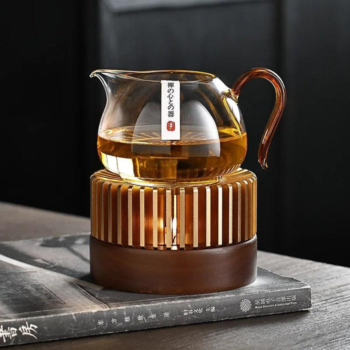 Elegant Bamboo Candle Warmer for Authentic Tea Ceremonies