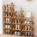 Stylish Multi-Tier Bamboo Footwear Organizer for Efficient Home Storage