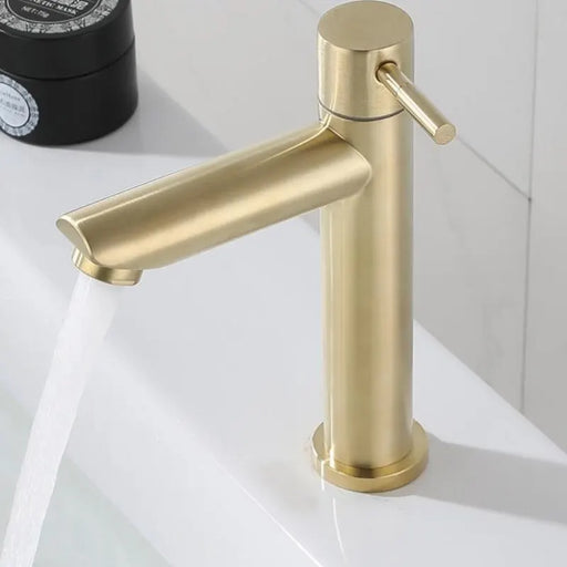 Modern Stainless Steel Basin Faucet with Ceramic Valve Core - Elegant Bathroom Sink Tap