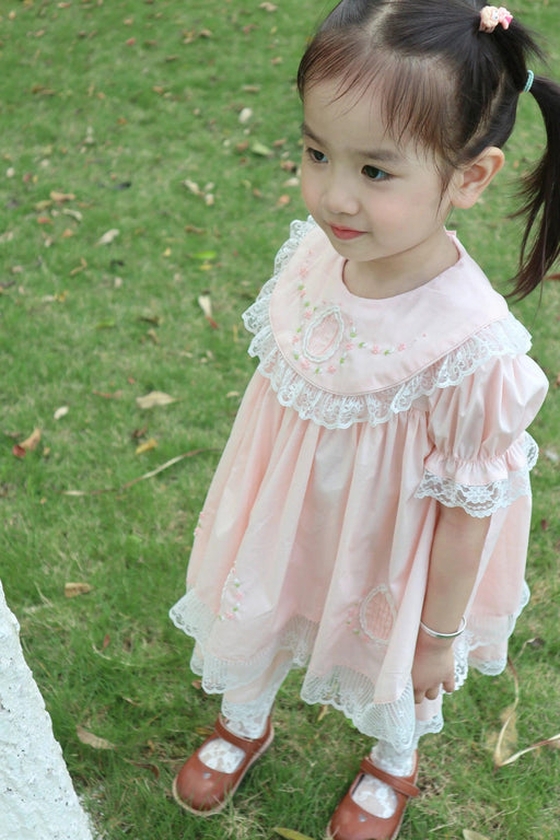 Delightfully Elegant Spanish Lolita Floral Embroidered Dresses for Baby Girls - Perfect for Celebrations and Everyday Wear