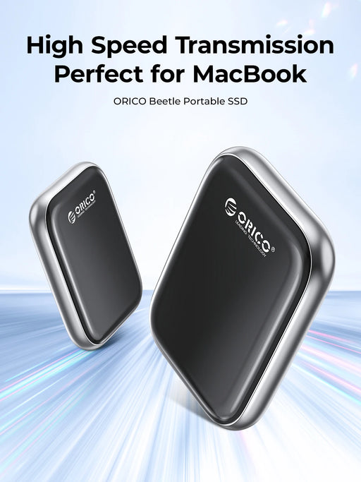 High-Performance 2TB ORICO Beetle Portable SSD - Rapid Data Transfer for MacBook, Laptops, and More