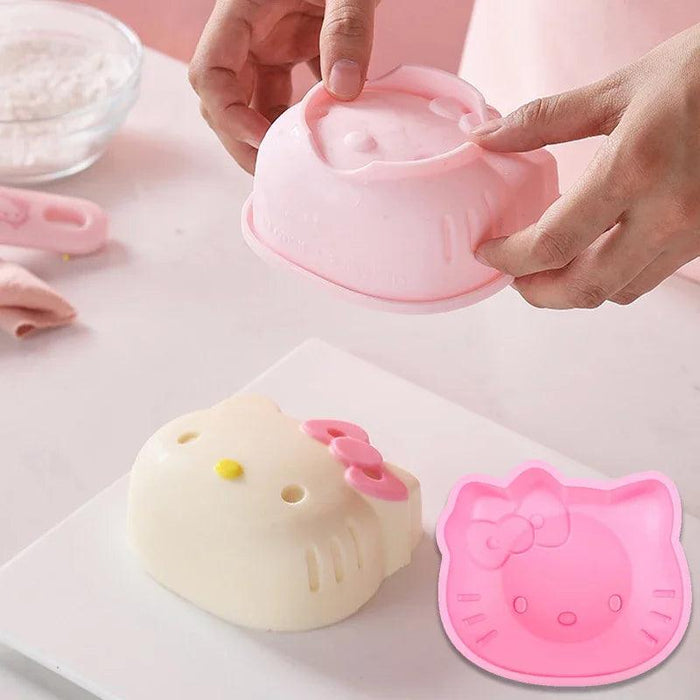 Cute Pink Cat Silicone Cake Mold