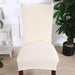 Elegant Beige Stretchable Slipcovers for Dining Chairs at Special Events