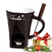 Luxurious Ceramic Chocolate Fondue Set with Elegant Butter Warmer for Perfect Dipping