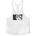 Men's Sleeveless Cotton Tank Top for Bodybuilding and Fitness - Muscle Stringer Vest