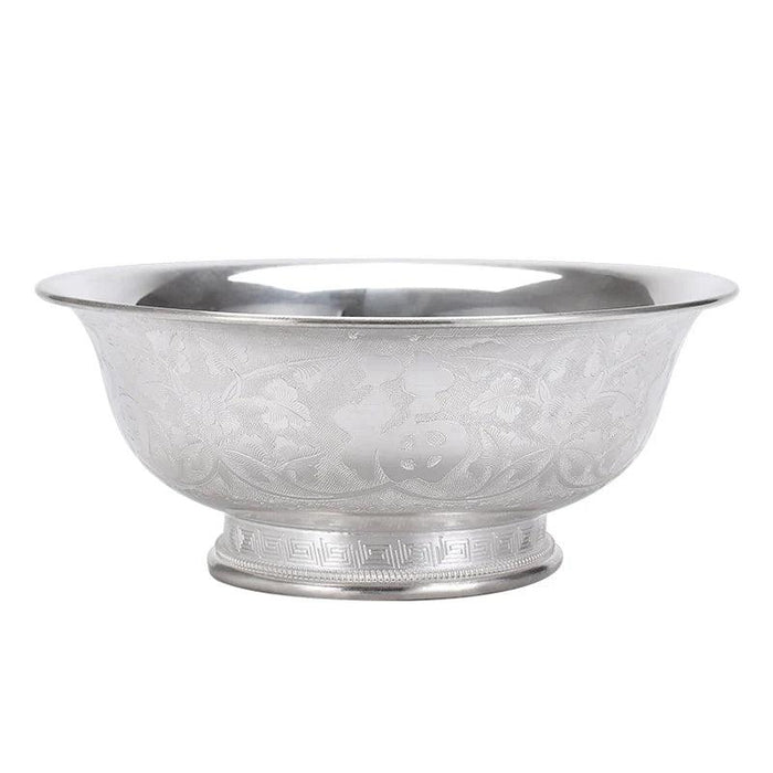 Elegant Handcrafted Sterling Silver Serving Bowl