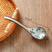 Elegant Vintage Japanese Bone China Spoon with Long Handle for Exquisite Dining