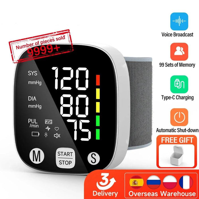 HealthMate Portable Blood Pressure & Heart Rate Monitoring Device - Your Go-To Health Assistant