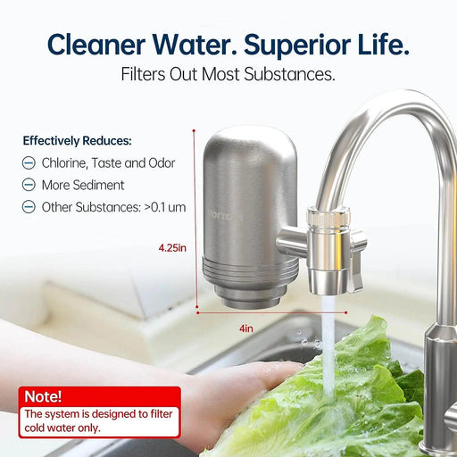 RapidFlow Pro Stainless Steel Water Purification System with Enhanced Filtration Technology