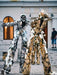 Mesmerizing Custom Mirror Face Stilt Costume for Unforgettable Parade Experiences