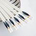 Elegant Japanese Porcelain Chopstick Set - 5 Pairs for a Refined Dining Experience