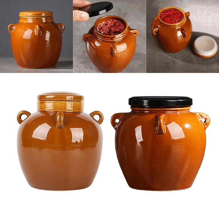 Chic Sparkling Ceramic Jar for Elegant Kitchen Storage and Decoration