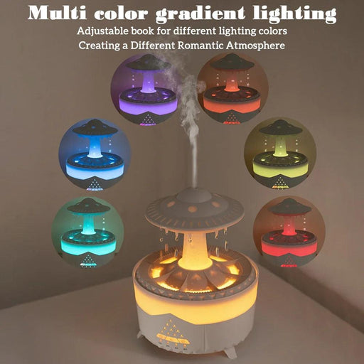 Mushroom Raindrop LED Aromatherapy Humidifier