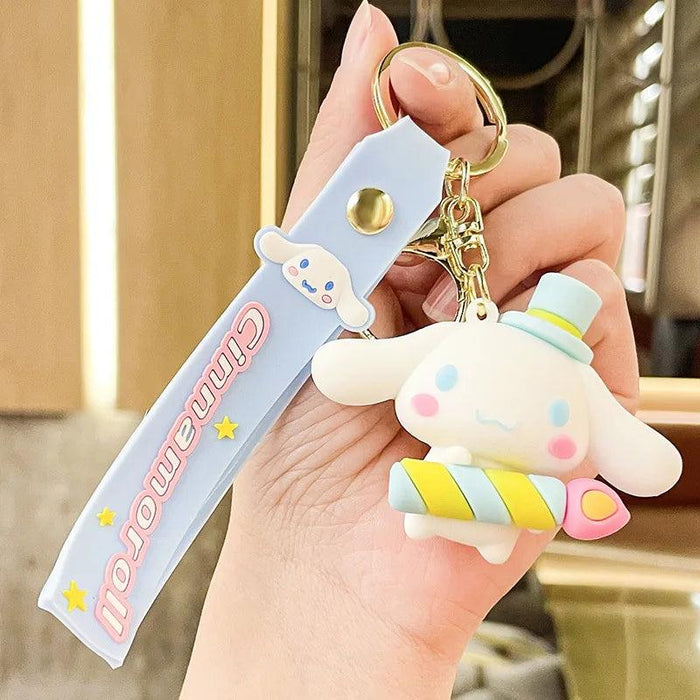 Cinnamoroll Character Keychain - Whimsical Bag and Key Charm for a Playful Touch