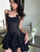 Elegant Sleeveless High-Waisted Mini Dress - Women's Fashion Statement