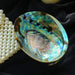 Iridescent Paua Abalone Shell Smudging Set with Elegant Tripod Stand - Eco-Conscious Spiritual Decor & Essentials