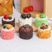 6 Piece Lifelike Cupcake Décor Set for Food Photography and Kid's Gifts - Ideal for Refrigerator Showcase