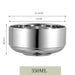 Chic Stainless Steel Double Layer Bowl - Versatile Korean Dining Essential