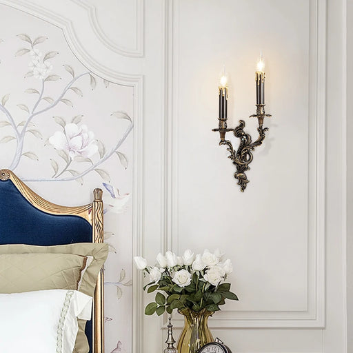 Luxurious French Rococo Wall Sconce with Vintage Charm