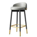 Sleek Scandinavian Leather Gaming and Vanity Stool - Trendy Seating for Modern Interiors