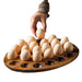 Elegant Acacia Wood Egg Keeper Tray with Multi-Compartment Design for Kitchen Organization