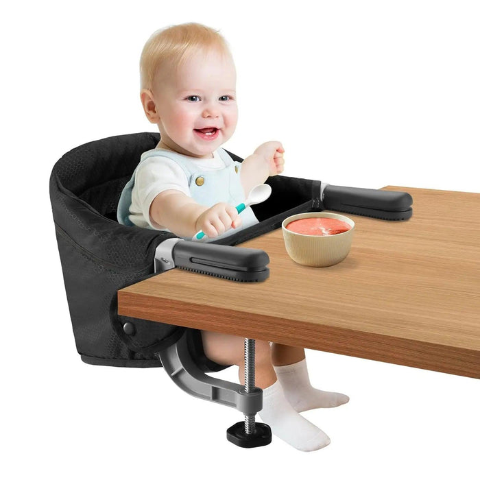 Portable Child's High Chair with Secure Harness and Foldable Design