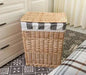 Elegant Rattan Storage Hamper with Lid - Stylish Organizer for Clothes, Toys, and Home Essentials