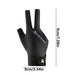 Left-Handed Billiards Glove - Three-Finger Design for Superior Performance