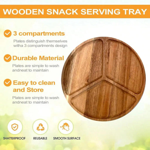 Versatile Acacia Wood Serving Tray for Entertaining and Home Style