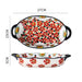 Elegant Bohemian Ceramic Serving Bowl with Handles - Multifunctional Bakeware for Oven, Microwave, and Soup