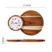 Charming Wooden Serving Tray for Elegant Tea and Snack Presentation