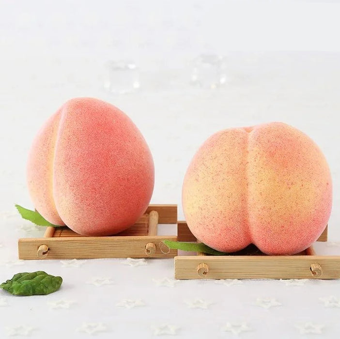 Realistic 8.5cm Honey Peach Decorative Fruit Ornament for Home Elegance