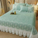 Luxurious Summer Quilted Bedspread for Couples - King Size White Bedding (180x200cm)