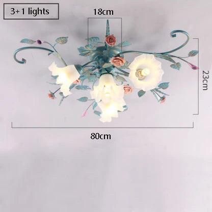 Whimsical Blossom Illuminating Chandelier for Romantic Interiors and Celebratory Events