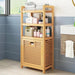 Chic Wooden Vine Laundry Basket with Shelf - Spacious Storage Solution for Your Bathroom