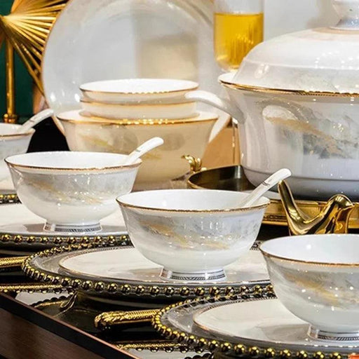 Chic Korean Ceramic Dining Collection for an Exquisite Table Experience