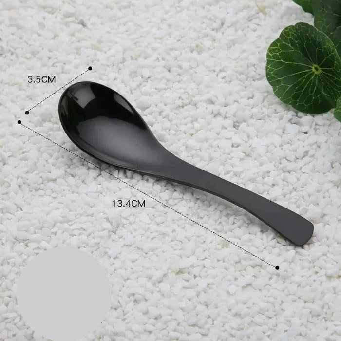 Elegant Multifunctional Japanese Stainless Steel Spoon for Soups, Desserts, and Beverages