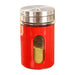 Stylish Rotating Glass Spice Dispenser Set with Stainless Steel Lids - Trio of Seasoning Jars