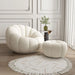 Versatile Rotating Pumpkin Plush Chair - Stylish Lounge Seating for Modern Spaces