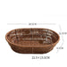 Elegant Imitation Rattan Serving Tray for Upscale Snacking and Tea Presentation